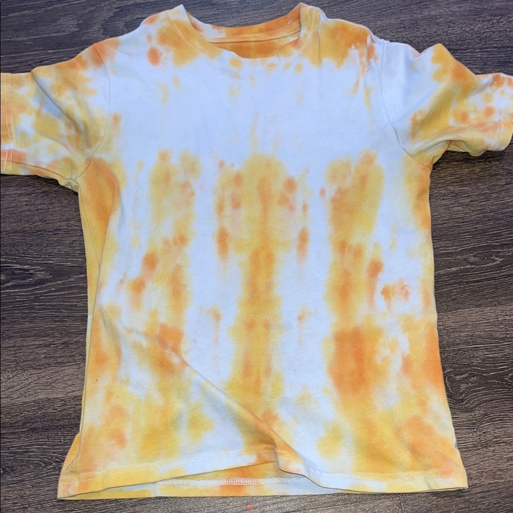 Kids Tie-Dye T-Shirt - Orange and Yellow
